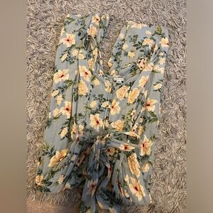 Floral jump suit
